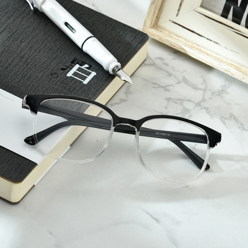 New big frame old flower glasses men's ultra light fashion comfortable and elegant old view mirror high-definition old flower glasses