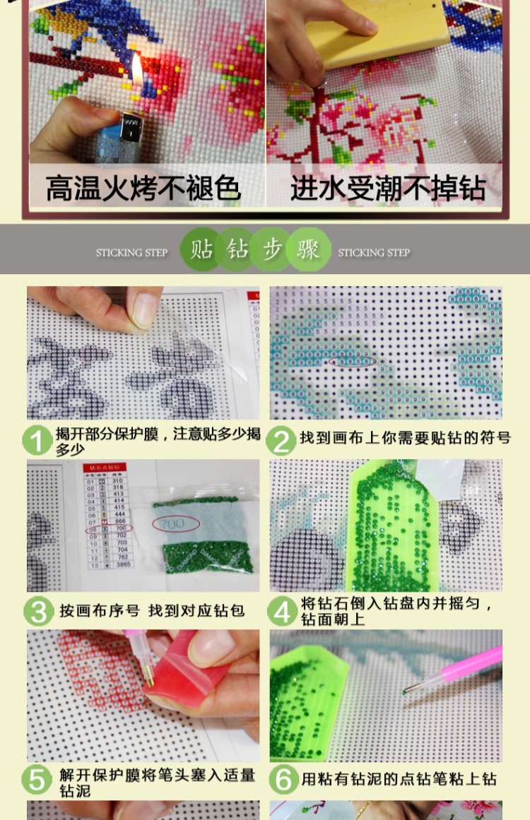 Sambo dòng thêu khâu kim cương 2019 trẻ em mới gia súc sơn panda bức tranh bộ ba phòng khách nhỏ may mắn - Công cụ & phụ kiện Cross-stitch tranh thêu chữ thập phú quý cát tường