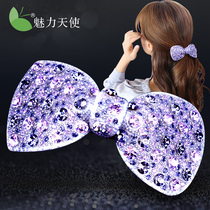  Hairpin back of the head hairpin female hair accessories Korean clip Rhinestone word clip top clip horizontal clip clip spring clip headdress
