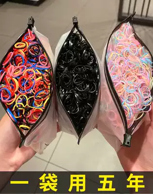 Rubber band Hairband female tie head high elastic thick disposable adult durable thick Hairband female children do not hurt hair