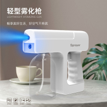 Air sterilization disinfection gun Wireless blue light car room USB NANO portable alcohol handheld atomization sprayer