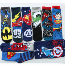 Thickened boys towel socks childrens Superman socks cotton towel socks Terry socks non-slip dispensing socks cotton socks
