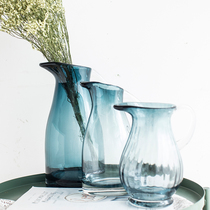 Nordic Gradient glass vase creative home living room table top dried flower flower arrangement simple decoration ornaments