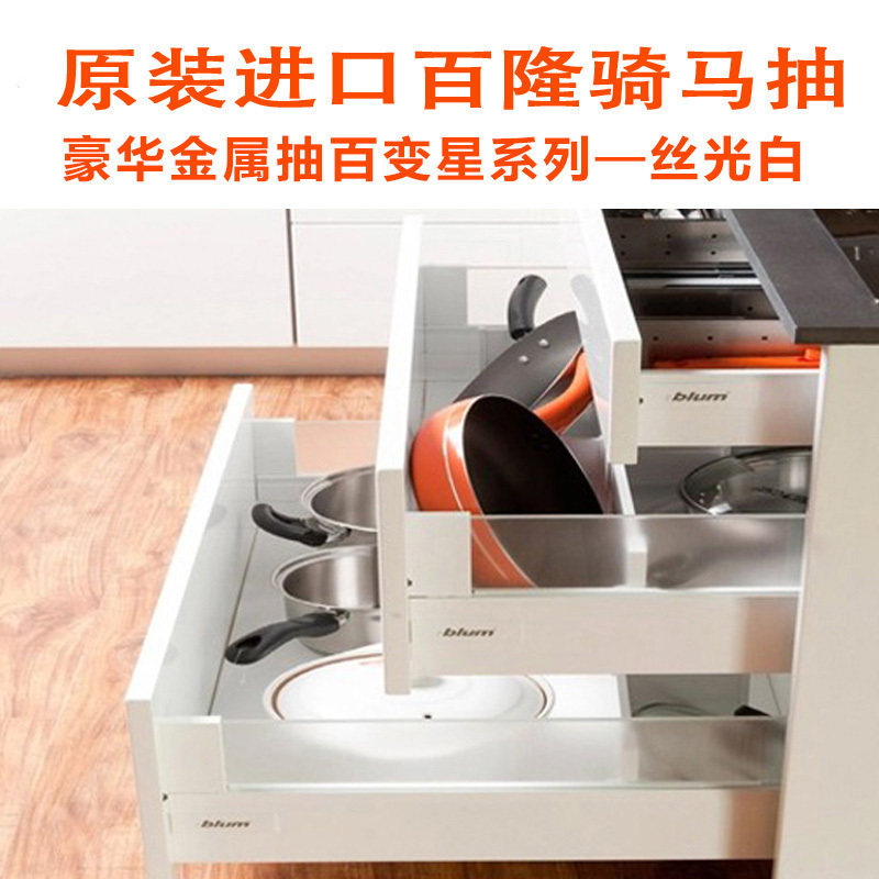 Blum Blum Mutant Cabinet Damping Equestrian Pumping Cushion Track Mercerized White Terra Black Luxury Slide