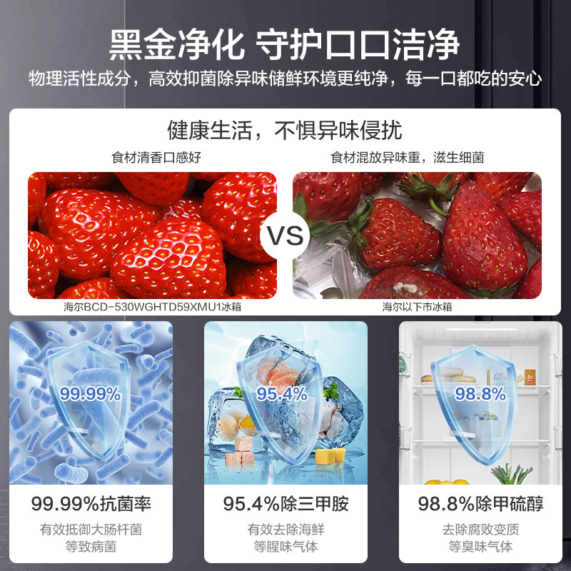 海尔BCD-473WGLTDEDW9冰箱图片