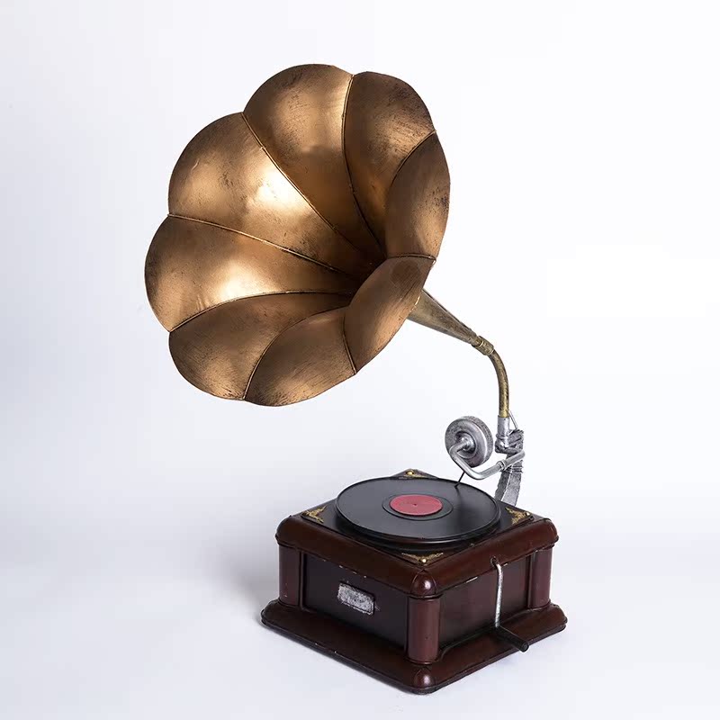 đầu đĩa than dual	 Trang trí nhà Bắc Âu retro máy ghi âm sừng máy ghi âm mô hình trang trí cửa hàng rượu tủ trưng bày - Máy hát 	đầu đĩa than micro dd7