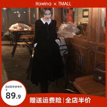 Legal summer tea break Annual meeting Dont give long dresses gold velvet dress dress Early spring new ladies autumn winter 2022