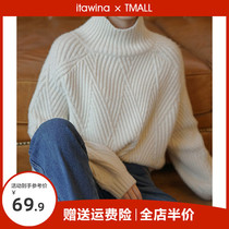 Blouses design Sensation Niche Women Dress White Sweater Beautiful Sweet dont make early spring 2022 New spring and autumn