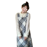 Осенние демисезонные подтяжки, платье, весенний комплект, изысканный стиль, подходит для подростков