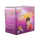 Подлинный красный двойной удар Happy One Star Table Tennis D40+Raunner's Home Training Power Tennis Tenn White Yellow 120