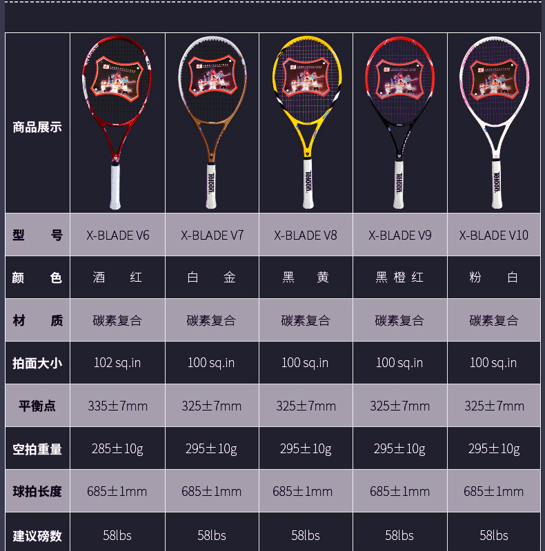 Chính hãng Teloon Tianlong vợt tennis carbon cho nam giới và phụ nữ người mới bắt đầu một đào tạo duy nhất net shot đầy đủ vợt tennis mới nhất