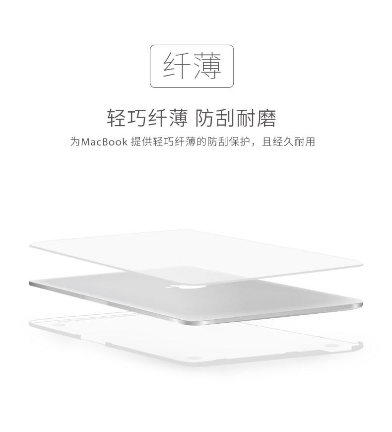 新款Macbook Pro 15寸 电脑透明防刮壳保护套 图4