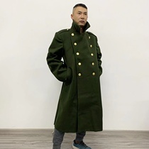 Old goods 87 woolen woolen coat for men in winter cold-proof and warm woolen woolen double-breasted mid-length coat
