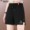 KLML70889 black (ice silk shorts) with LOGO