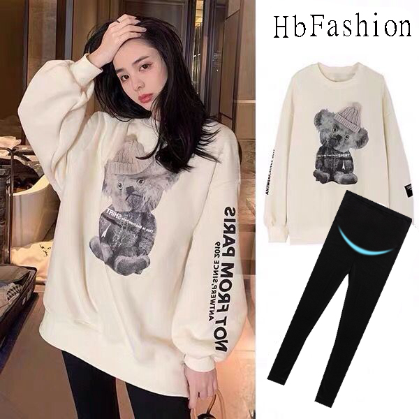 Pregnant woman T-shirt blouses women's sweatshirt loose large size for a long version of the undershirt with a long version of the undershirt for the spring and autumn