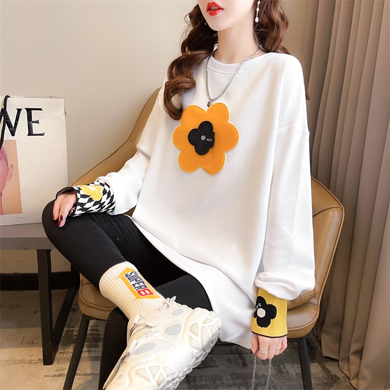 Pregnancy Woman Clothing Spring Autumn Season 2022 New Suits Out of Fashion Net Red Wings The Long Edition Loose Spring Dress Blouses