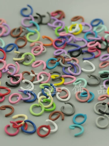 Аксессуар, аксессуары, металлические колечки для украшений и бижутерии, DIY, 1.2×8мм, 20 шт