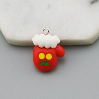 Рождественские перчатки с ногтями