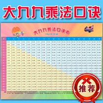Large 99 Multiplicative Multiplication Table Division Sophomore upper register Maths wall stickup rector Leftover Big Picture Teaching Aids Elementary School