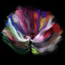 Fly Fly Hook Diy Material Road Subbait Bionic Fly Fly Fly Bait Mosquito Fishing Hook Feather White make sparkling silk