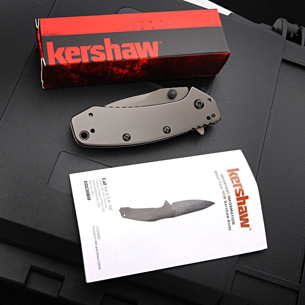 На открытом воздухе кемпинг Складной нож Kershaw Card Show 1555T сабля карман сложить нож mad bull 