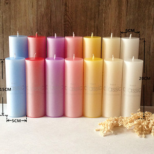 Aroma Flavor Candle Classic Cylinder Color Candle Wedding Ceremony Hotel Smoke Removal Lighting Ordinary Odorless Candle