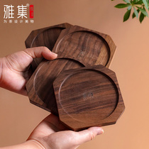 Jepisode tea set Houpeach wood Cups Cushion Tea Mat Cups Totea Dao Tea tea Set Insured cushion Nourishing Pot cushion Purple Sand Pot