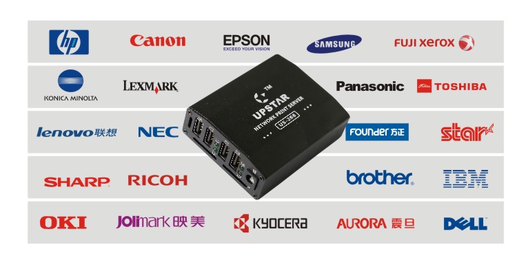 Máy chủ chia sẻ in 4 cổng 4 cổng USB Hỗ trợ 4 máy in trên thiết bị chia sẻ in phân đoạn mạng - Phụ kiện máy in 	giá 1 drum máy in