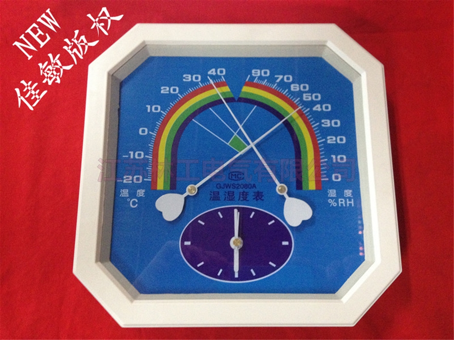 Focus on Health Advanced Analog Thermo-hygrometer Thermo-hygrometer Octagonal Dry and Wet Thermometer Hair Post