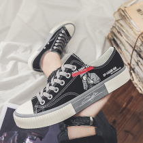 100 Lap men Low Ils Smooth Sailing Shoes 2021 Boy Tide Shoes Graffiti Cartoon Middle School Student Couple Shoes