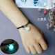 Harajuku 12 12 Zodiac vòng đeo tay bằng đá dạ quang đêm ngọc trai quốc gia gió đôi sinh viên vòng tay dây đỏ nam và nữ quà tặng vòng trầm