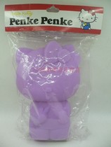 Sanrio Anime périphérique HELLO KITTY étui à stylo en silicone violet debout doux Penke