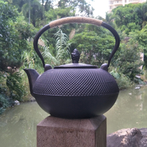 Large Capacity Teapot Day Style Cast Iron Teapot Cooking Tea Burning Water Pot Kung Fu Tea Retro Furnishing 3 Liters Big Iron Pot