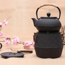 Cast iron pot set Japanese kettle handmade non-coated raw iron pot home retro Kettle tea set tea set combination