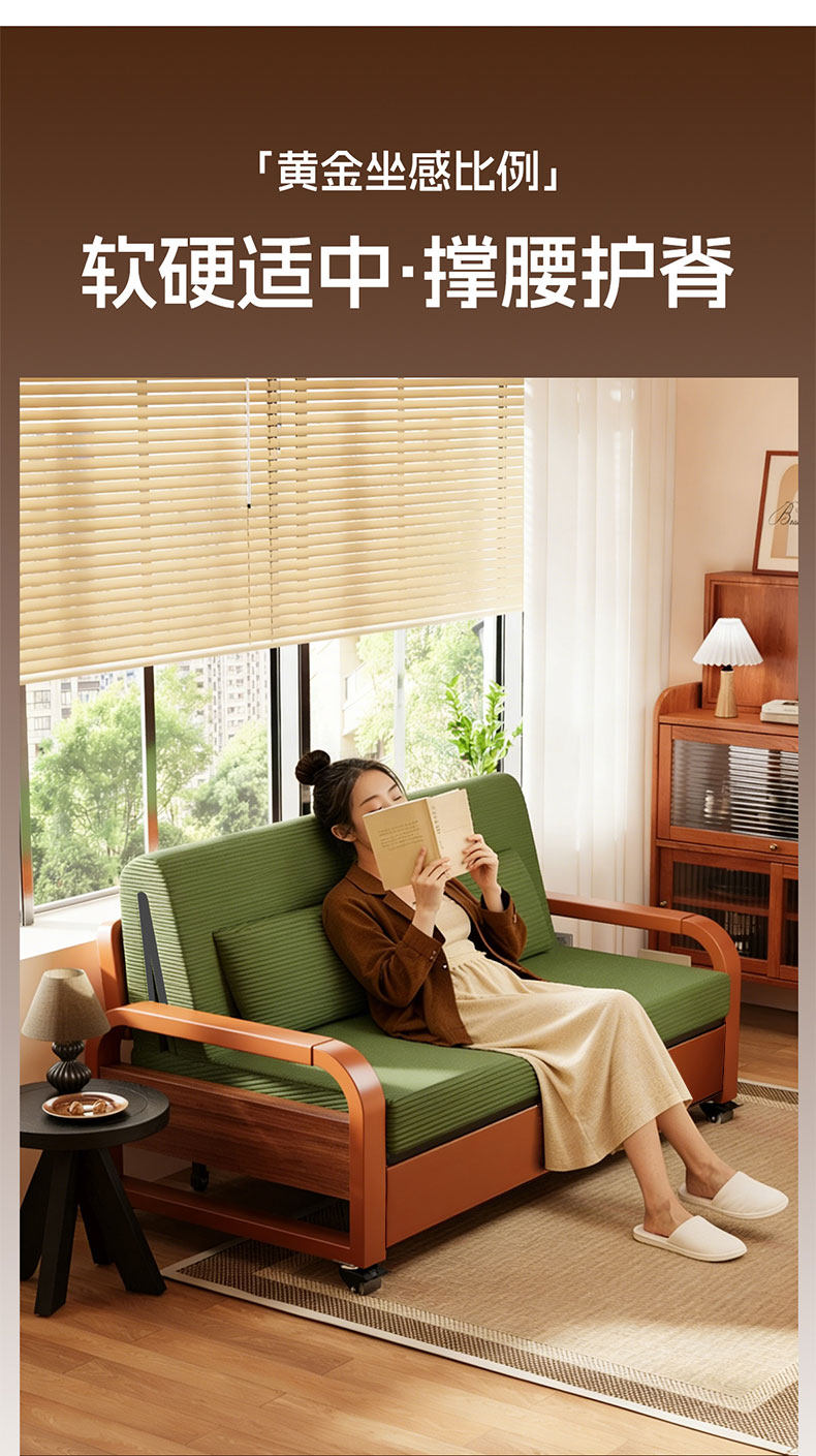 Диван - кровать сложить двойной 2026 новый небольшой квартира Потяните кровать гостиная снятие протяжение многофункциональный один долгосрочная спать 