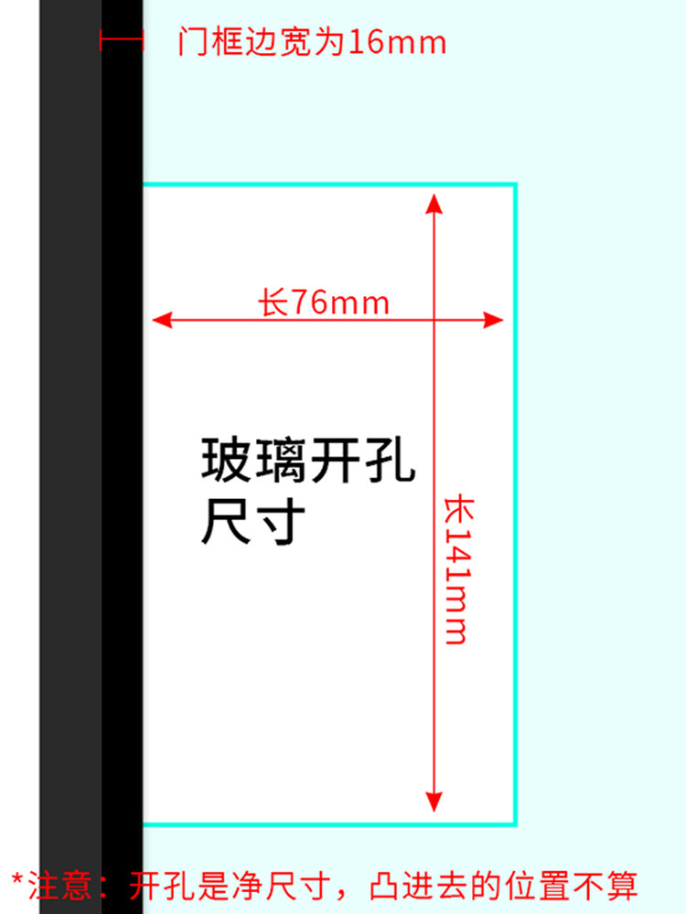 French-Style Retro Extremely Narrow Bathroom Glass Door Lock, European and American Style Indoor Door Gold Silent Magnetic Split Door Lock