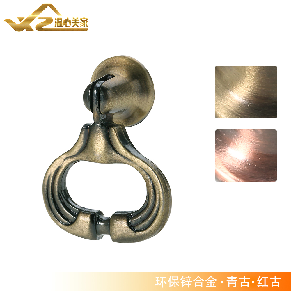 Eurostyle drawer cabinet door handle American wardrobe Handle Imitation Ancient Retro Furniture single hole overall cupboard door handle