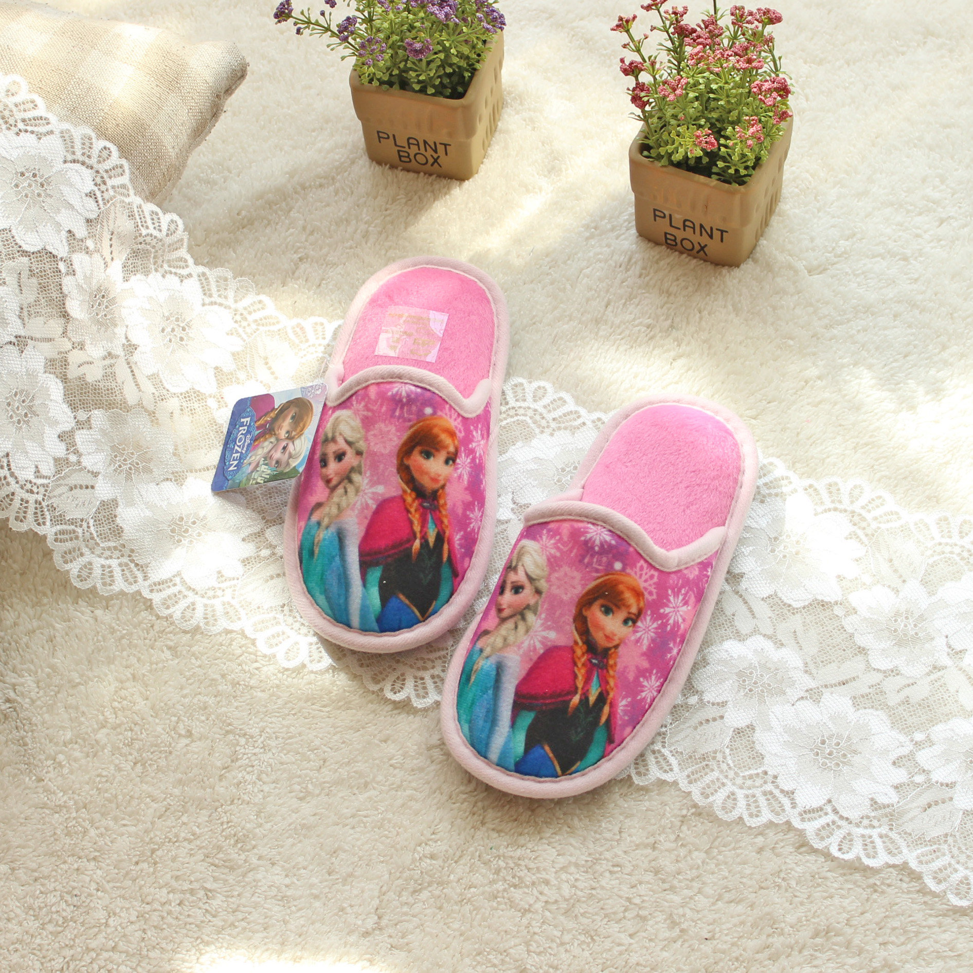 Pantoufles enfants en suède pour printemps - Ref 1015811 Image 11