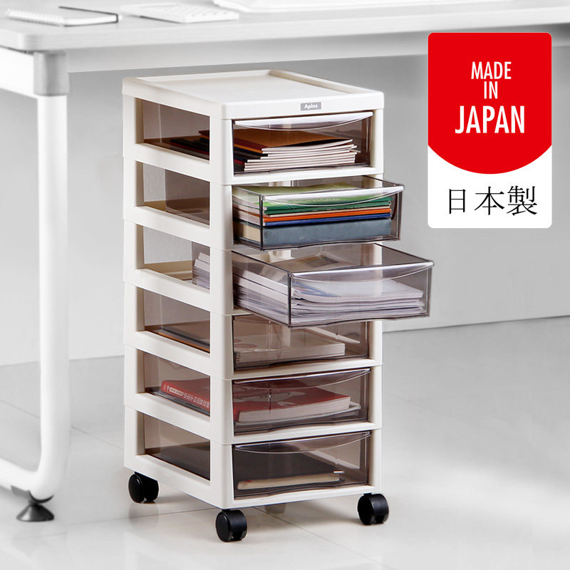 JEJ Japan imported drawer type office storage cabinet A4 file sorting locker plastic storage cabinet under the table
