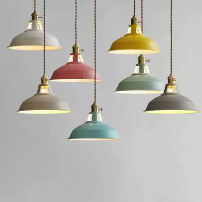 Nordic creative simple modern dining room lamp cafe bar bedside macaron pot lid chandelier