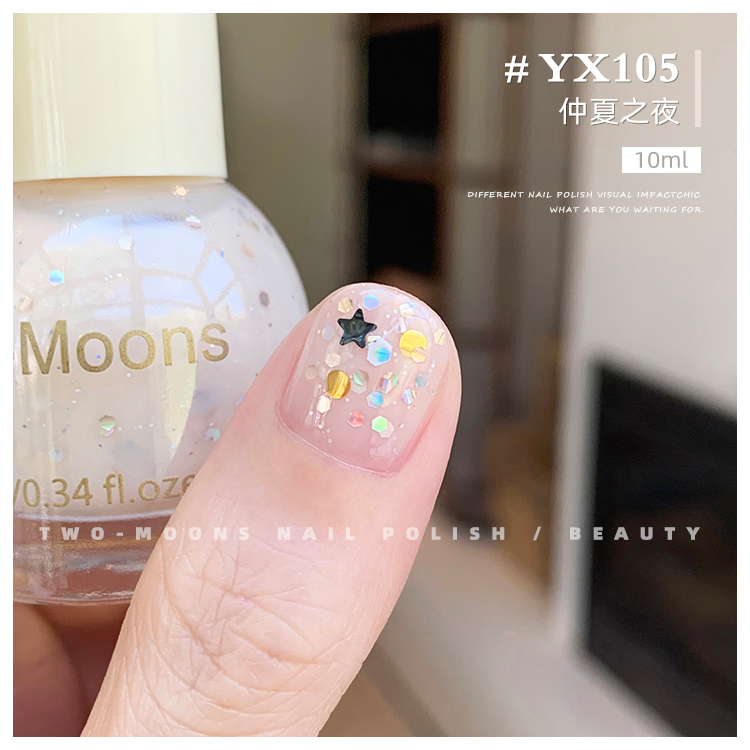 Twomoons Summer Whitening Glitter Nail Polish No-Bake Non-Peelable Dazzling Girly Orange Cherry Blossom Manicure Twomoons Summer Whitening Glitter Nail Polish No-Bake Non-Peelable Dazzling Girly Orange Cherry Blossom Manicure