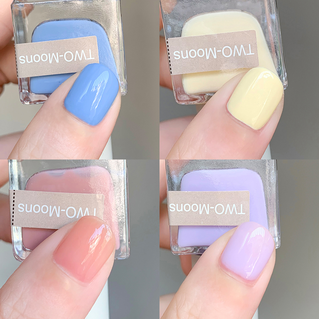 Buy 2 send 1 water-based nail polish can be torn free of toasted odorless and tasteless honey peach baby blue milk tea grey brown 