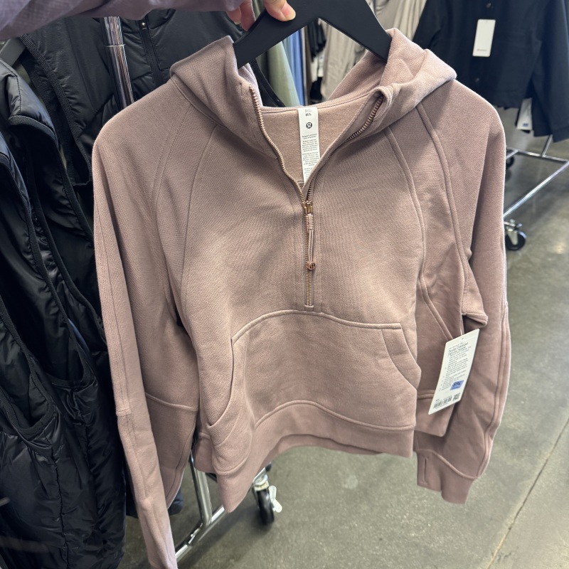 [Direct Shipping from the United States] Lululemon Women's Scuba Half-Zip Sweatshirt Short Ultra-Loose Hoodie Lw3Htos