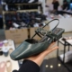 Xiaohanjie giày nữ hàn quốc 2020 mùa hè đầu vuông trở lại dây đeo gót vuông thoải mái giản dị đơn giản cổ điển giày thấp cổ - Giày cắt thấp