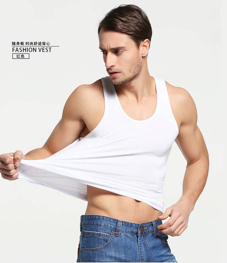 Vest nam cotton thể thao thoáng khí áo nỉ lỏng lẻo Kiểu dáng mỏng thấm mồ hôi thanh niên phiên bản không tay áo gym
