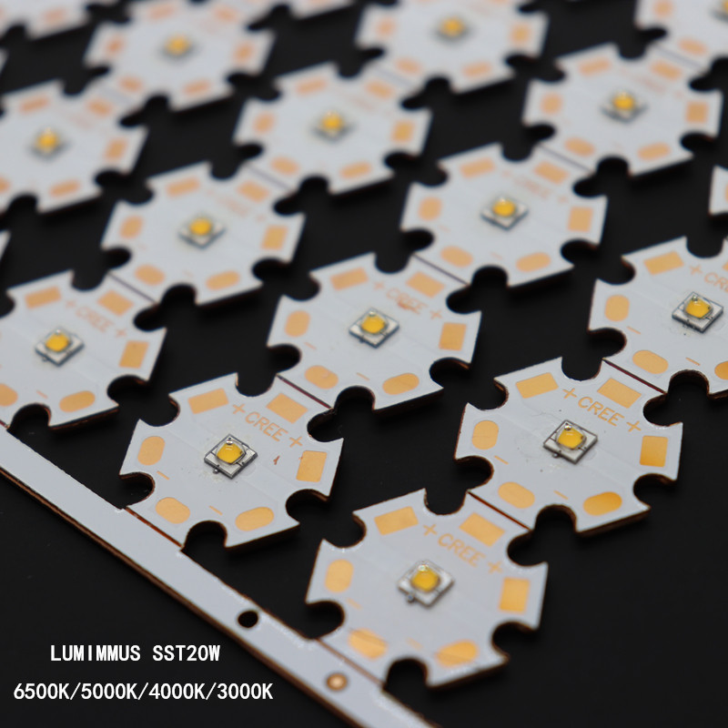 Flow Minas SST20W LED bright 10W white warm white lamp pearl DIY modified flashlight High power copper base plate-Taobao