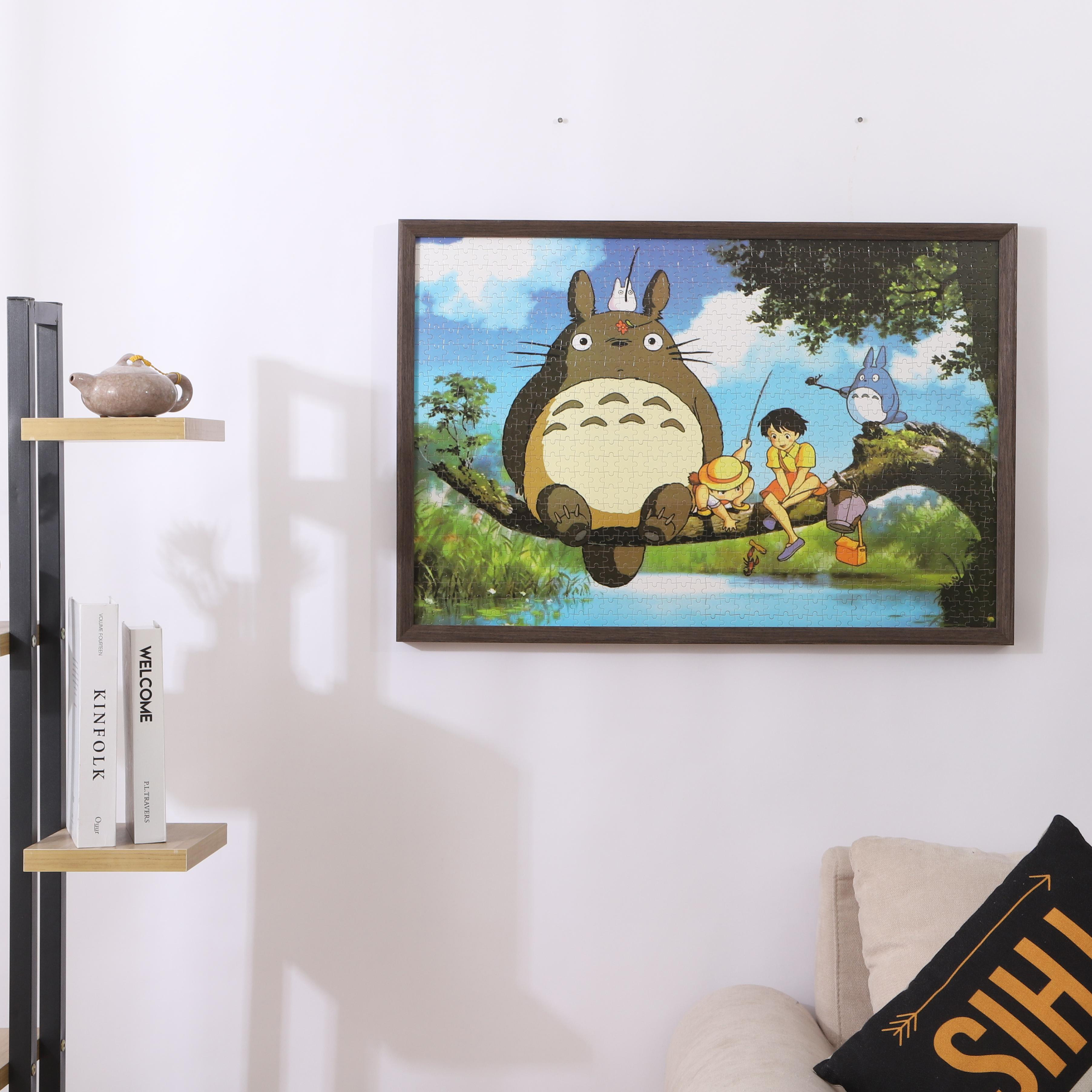 Solid wood puzzle frame frame 1000 pieces 300 pieces of puzzle frame poster frame custom wall