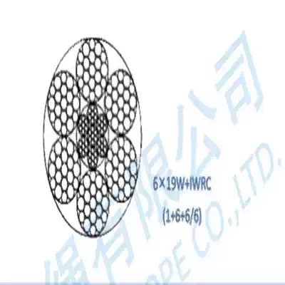 14mm Jiangsu wire rope 6*19 IWR-14mm glossy with oil truck tower crane rope lifting wire rope