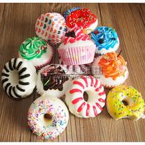  Simulation donut cake pastry model decoration shooting props Simulation bread fake food PU snacks