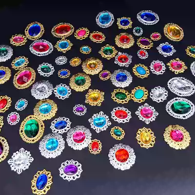 Acrylic diamond metal gem patch accessories costume costume costume opera crown headwear belt decoration accessories